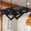 custom wrought iron pot rack