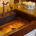 copper kitchen sink