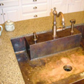 custom copper sink